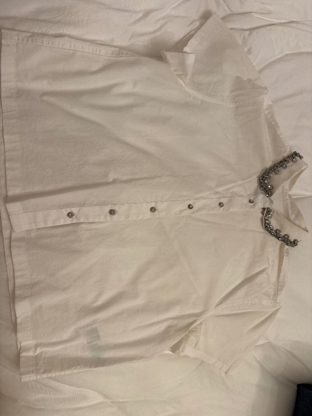 Jewel collar Jcrew button down